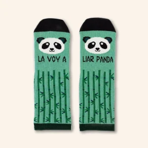 Mini Calcetines "La voy a liar panda"