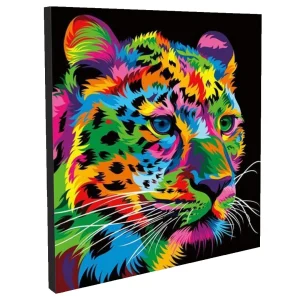 Leopardo - Kit de Pintura por números 50cmx40cm